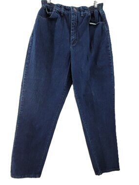 Lee Jeans Women's 14 Blue Side Elastic at the Waist Bareback Stretch Denim